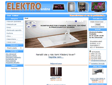 Tablet Screenshot of elektroonline.sk